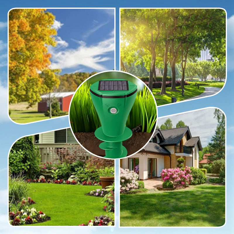 🌸Hot Sale 50% OFF☘️ Solar Powered Waterproof Screw Mole Repellent
