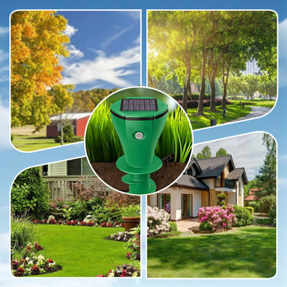 🌸Hot Sale 50% OFF☘️ Solar Powered Waterproof Screw Mole Repellent