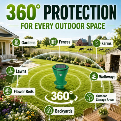 🌸Hot Sale 50% OFF☘️ Solar Powered Waterproof Screw Mole Repellent