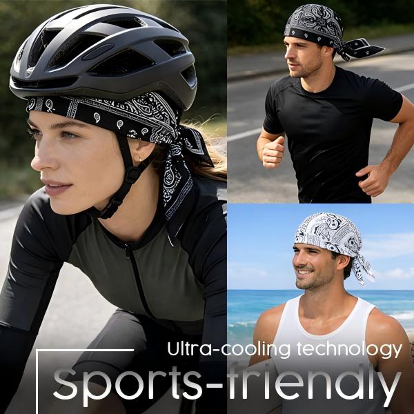 Outdoor Paisley Cooling Headscarf Cap