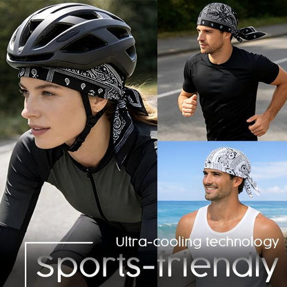 Outdoor Paisley Cooling Headscarf Cap
