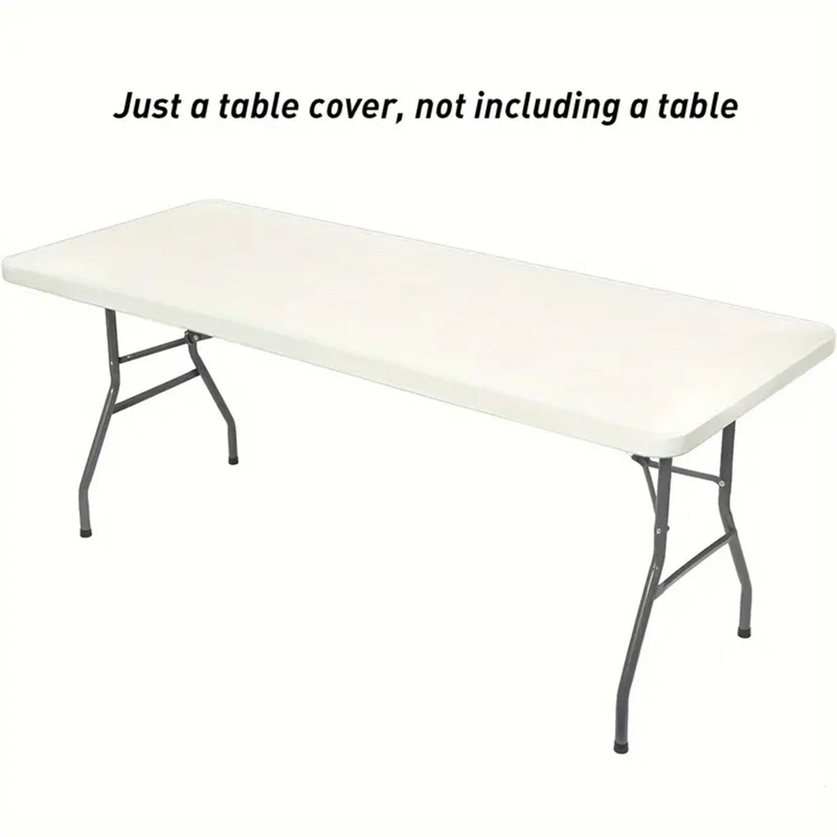 Stretch Fabric Table Top Cap Cover – Elastic Edge, Waterproof & Reusable