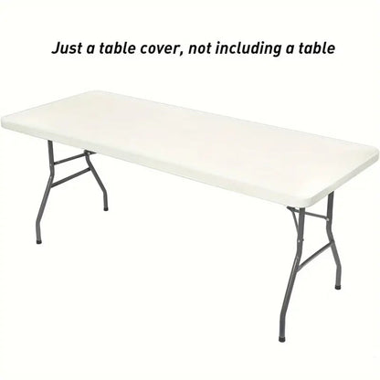 Stretch Fabric Table Top Cap Cover – Elastic Edge, Waterproof & Reusable