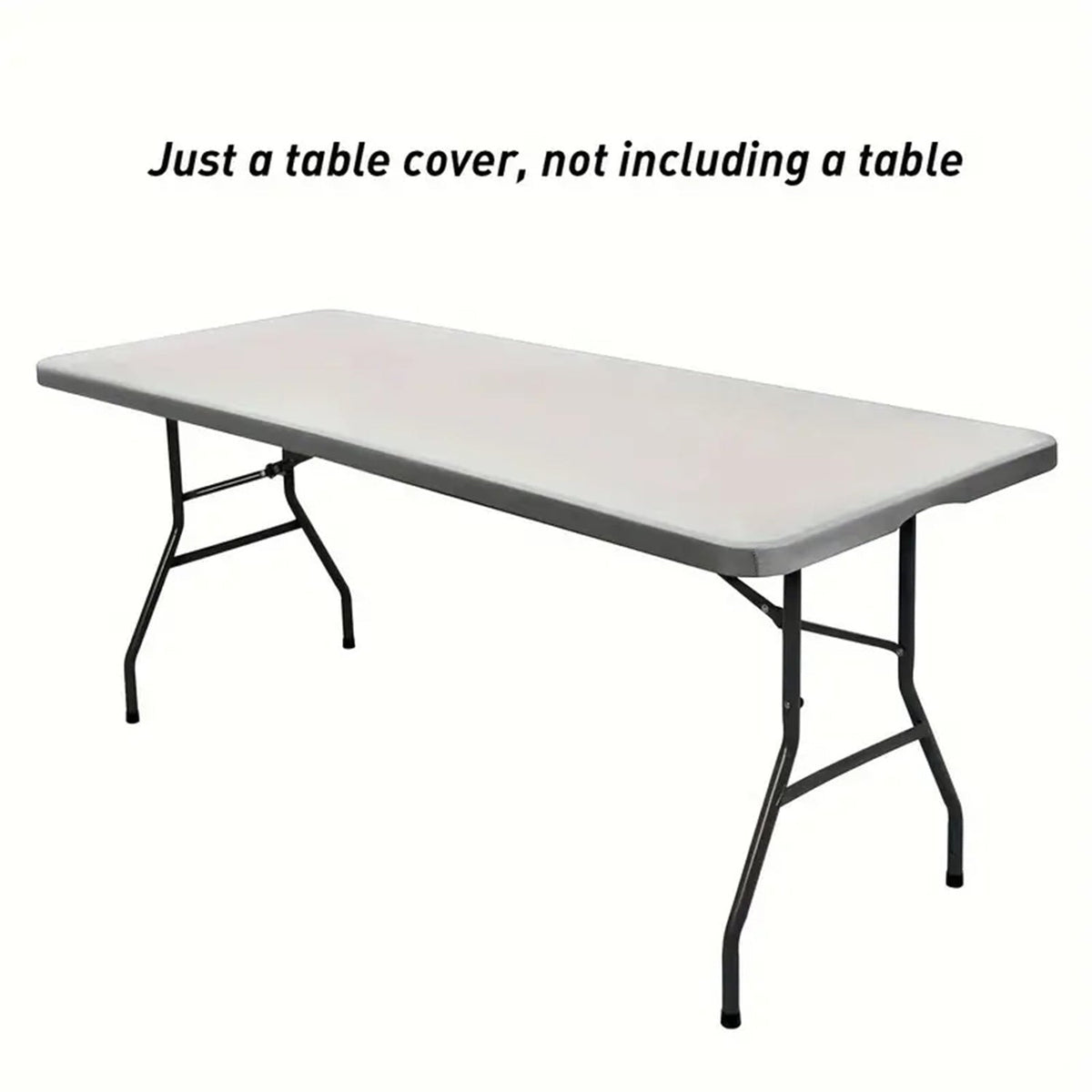 Stretch Fabric Table Top Cap Cover – Elastic Edge, Waterproof & Reusable