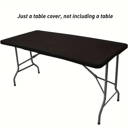 Stretch Fabric Table Top Cap Cover – Elastic Edge, Waterproof & Reusable