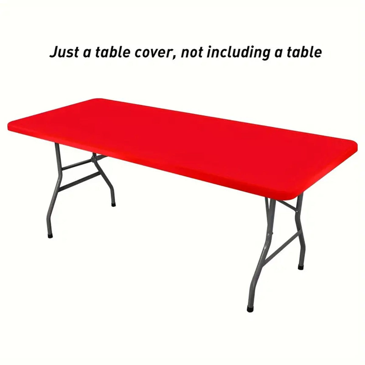 Stretch Fabric Table Top Cap Cover – Elastic Edge, Waterproof & Reusable