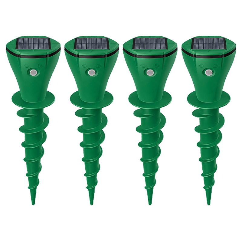 🌸Hot Sale 50% OFF☘️ Solar Powered Waterproof Screw Mole Repellent
