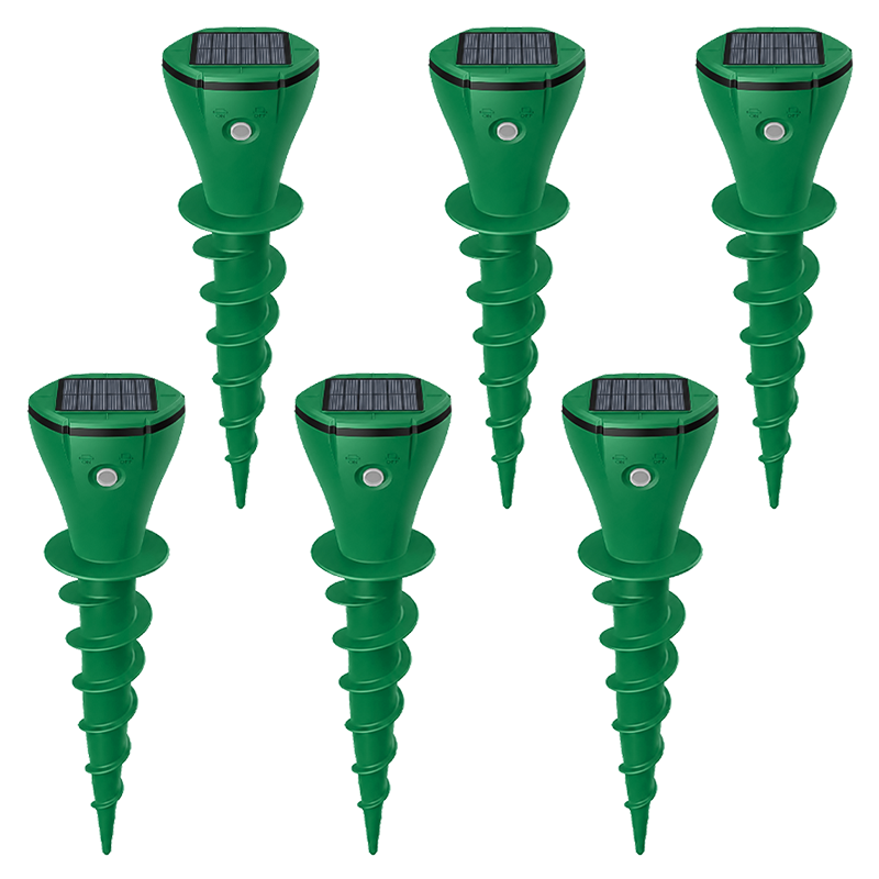 🌸Hot Sale 50% OFF☘️ Solar Powered Waterproof Screw Mole Repellent