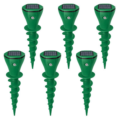🌸Hot Sale 50% OFF☘️ Solar Powered Waterproof Screw Mole Repellent