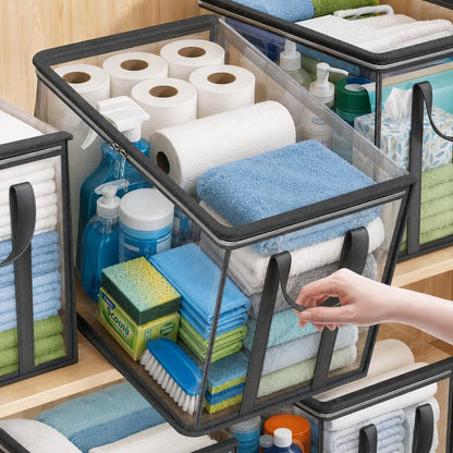 ⏳LAST DAY BUY 2 GET 1 FREE!💕 Transparent Storage Bag – Large, Dust & Moisture-Proof with Handle✨