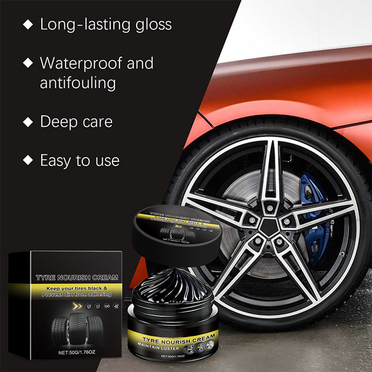 Tire Shine Wax – Restore Deep Black Tires & Protect Against UV Damage