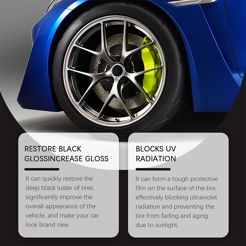 Tire Shine Wax – Restore Deep Black Tires & Protect Against UV Damage