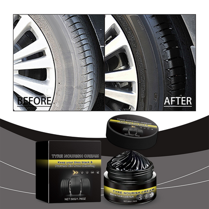 Tire Shine Wax – Restore Deep Black Tires & Protect Against UV Damage