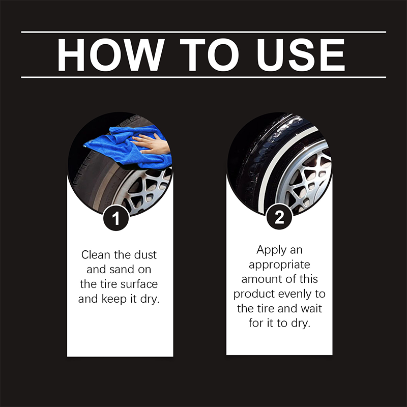 Tire Shine Wax – Restore Deep Black Tires & Protect Against UV Damage