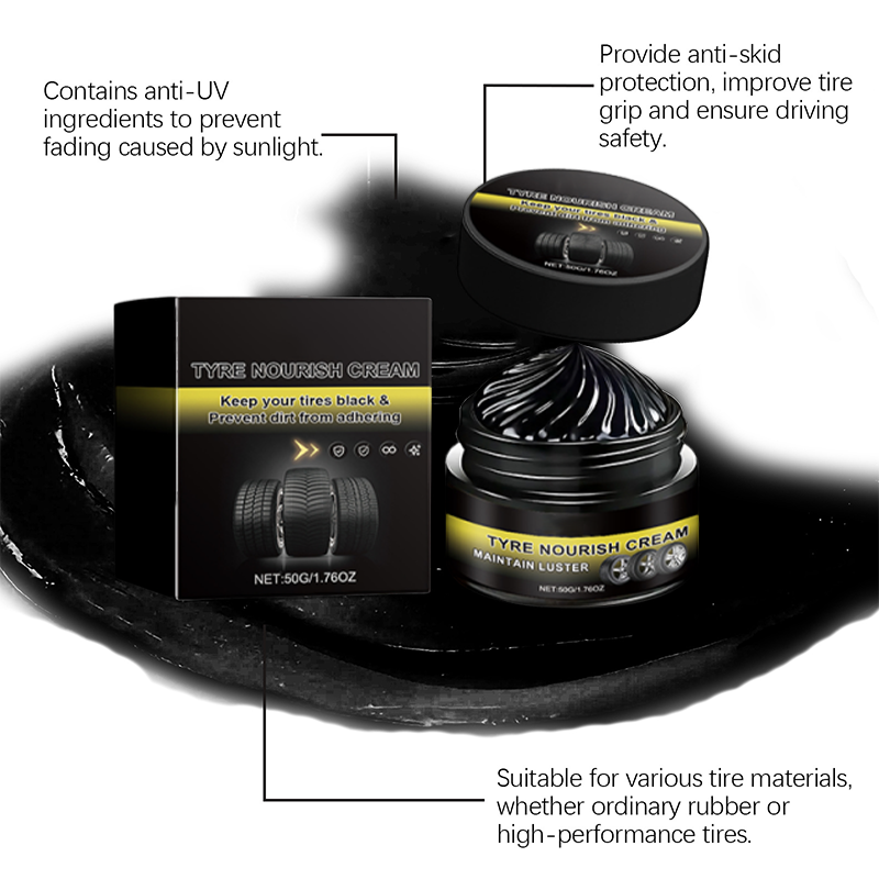 Tire Shine Wax – Restore Deep Black Tires & Protect Against UV Damage