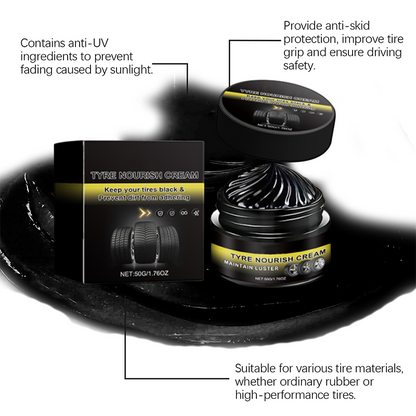 Tire Shine Wax – Restore Deep Black Tires & Protect Against UV Damage